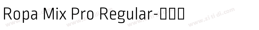 Ropa Mix Pro Regular字体转换